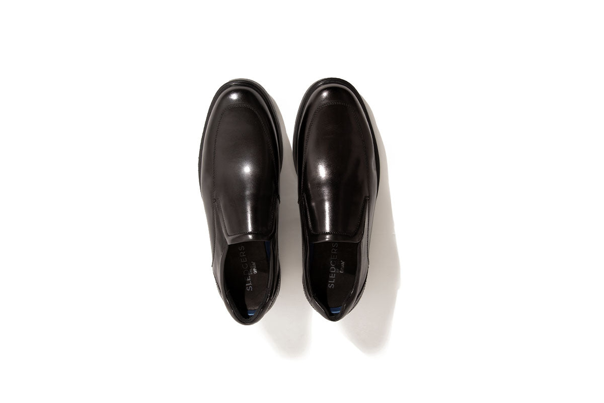 Sledgers Park Black Slip-on Loafers