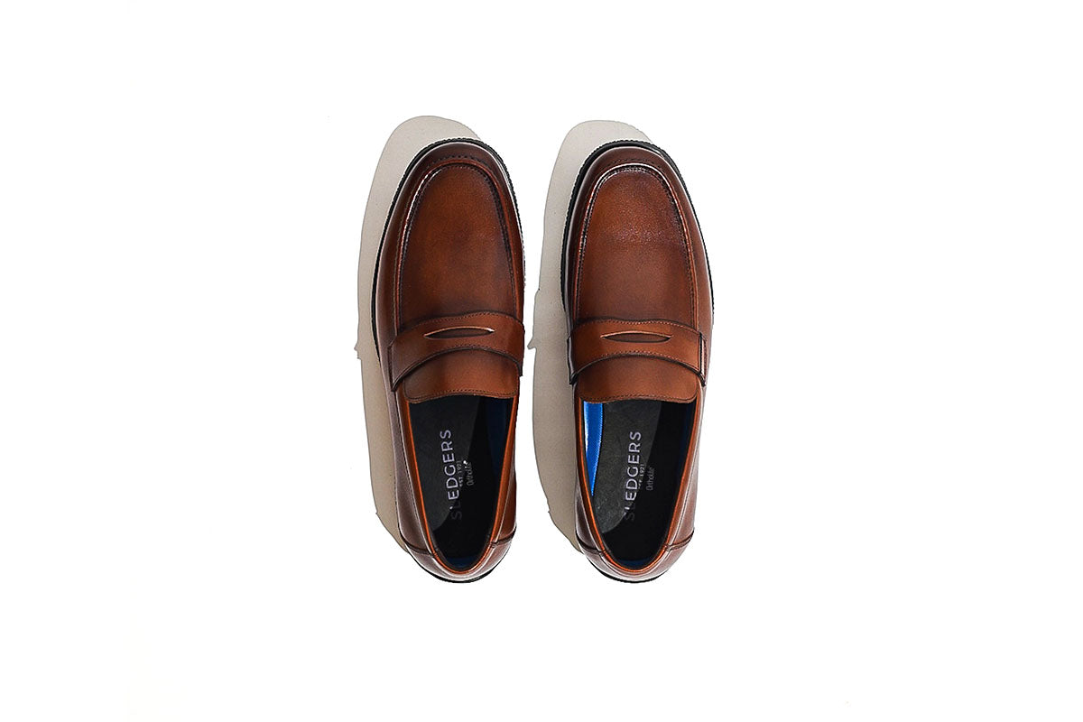 Sledgers Rhett Casual Penny Loafer - Tan