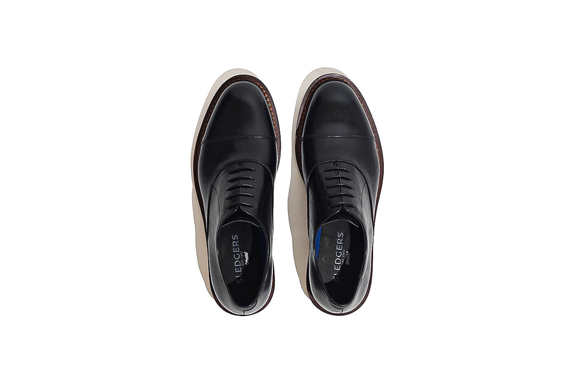Sledgers Sergio Two-toned Oxfords - Black