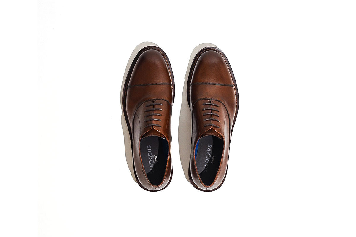 Sledgers Sergio Two-toned Oxfords - Brown