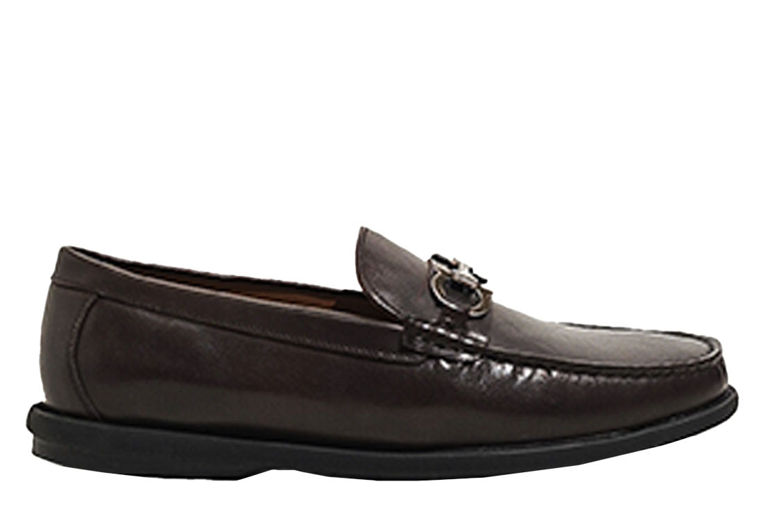 Sledgers Temple Horsebit Casual Loafer - Coffee