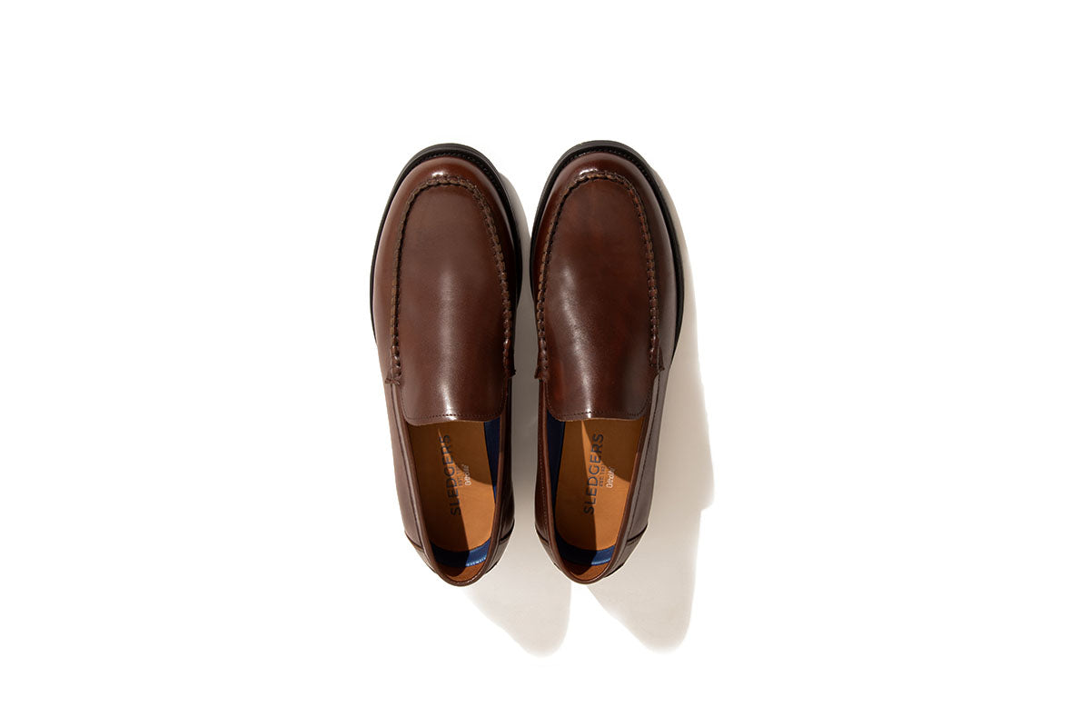 Sledgers Albert Slip-on Loafer - Dark Brown