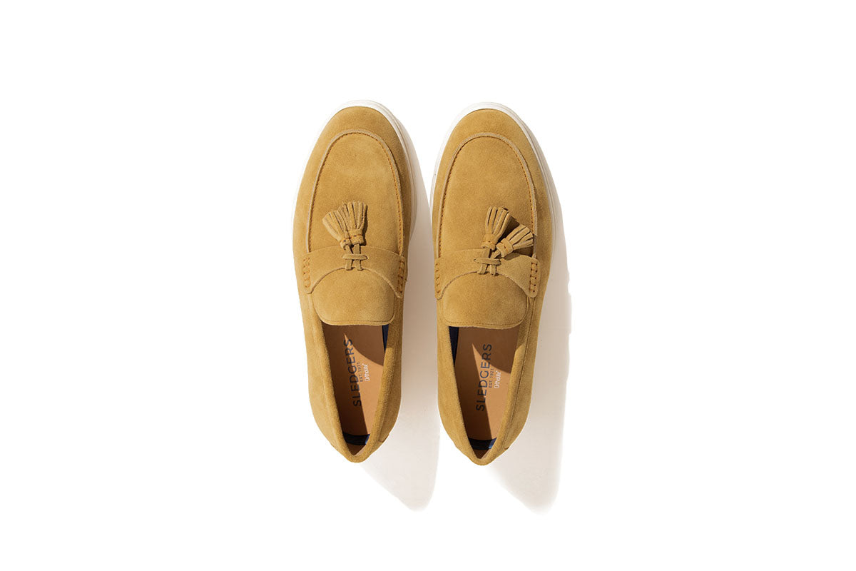 Sledgers Ballou Suede Slip-on Loafer - Camel