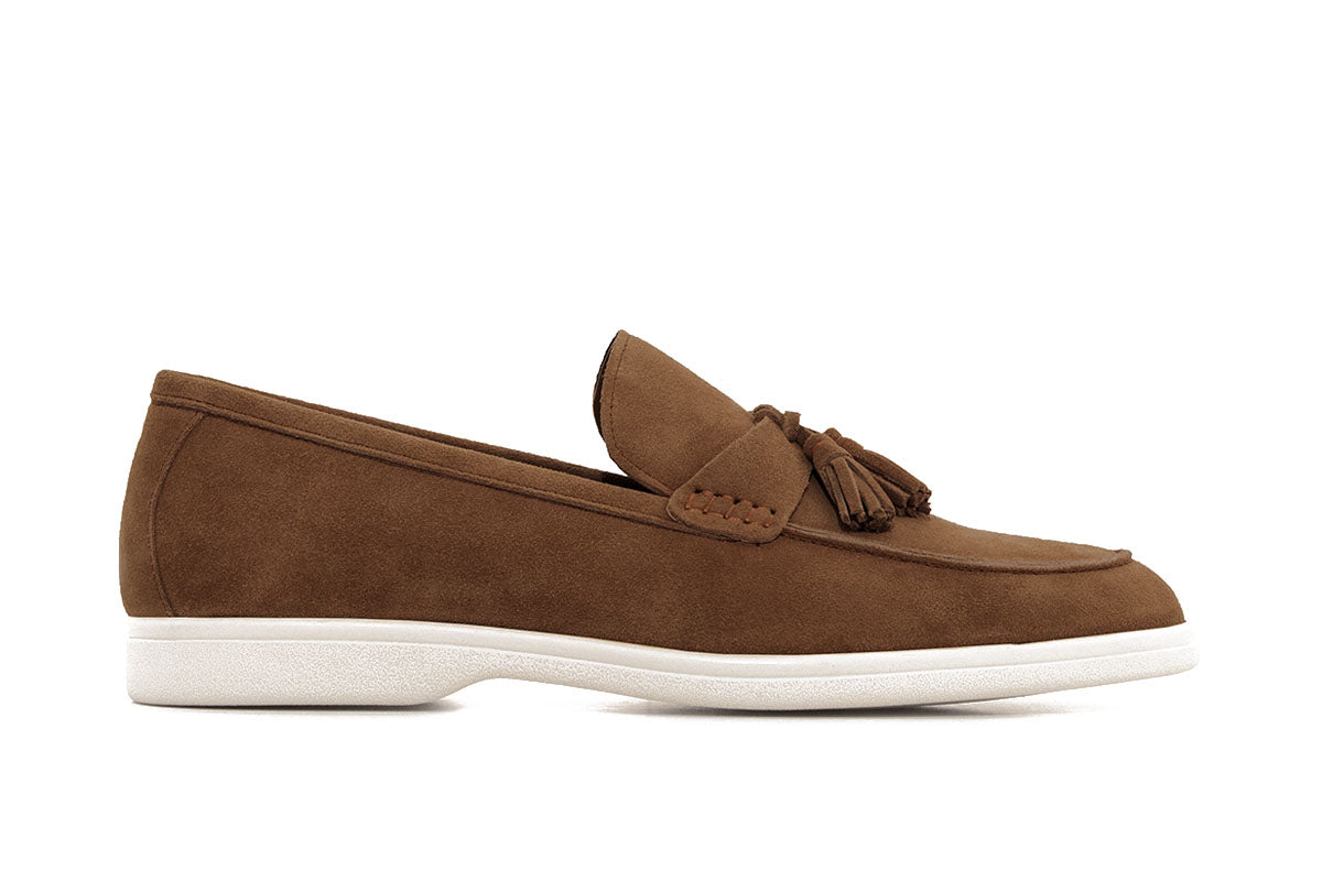 Sledgers Ballou Suede Slip-on Loafer - Dark Brown