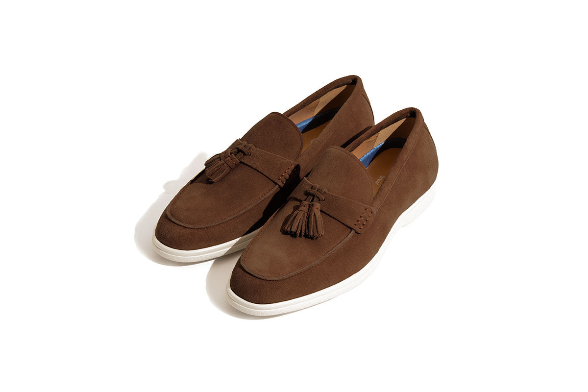 Sledgers Ballou Suede Slip-on Loafer - Dark Brown