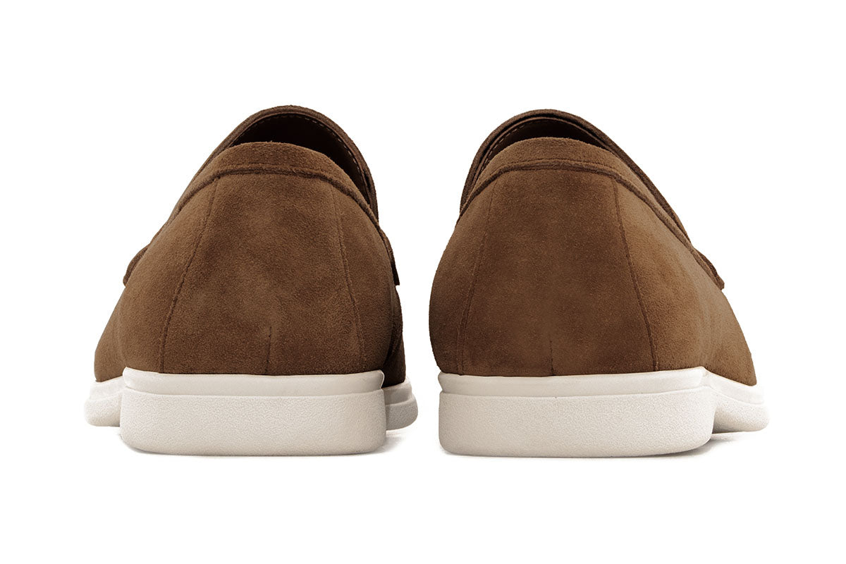 Sledgers Ballou Suede Slip-on Loafer - Dark Brown