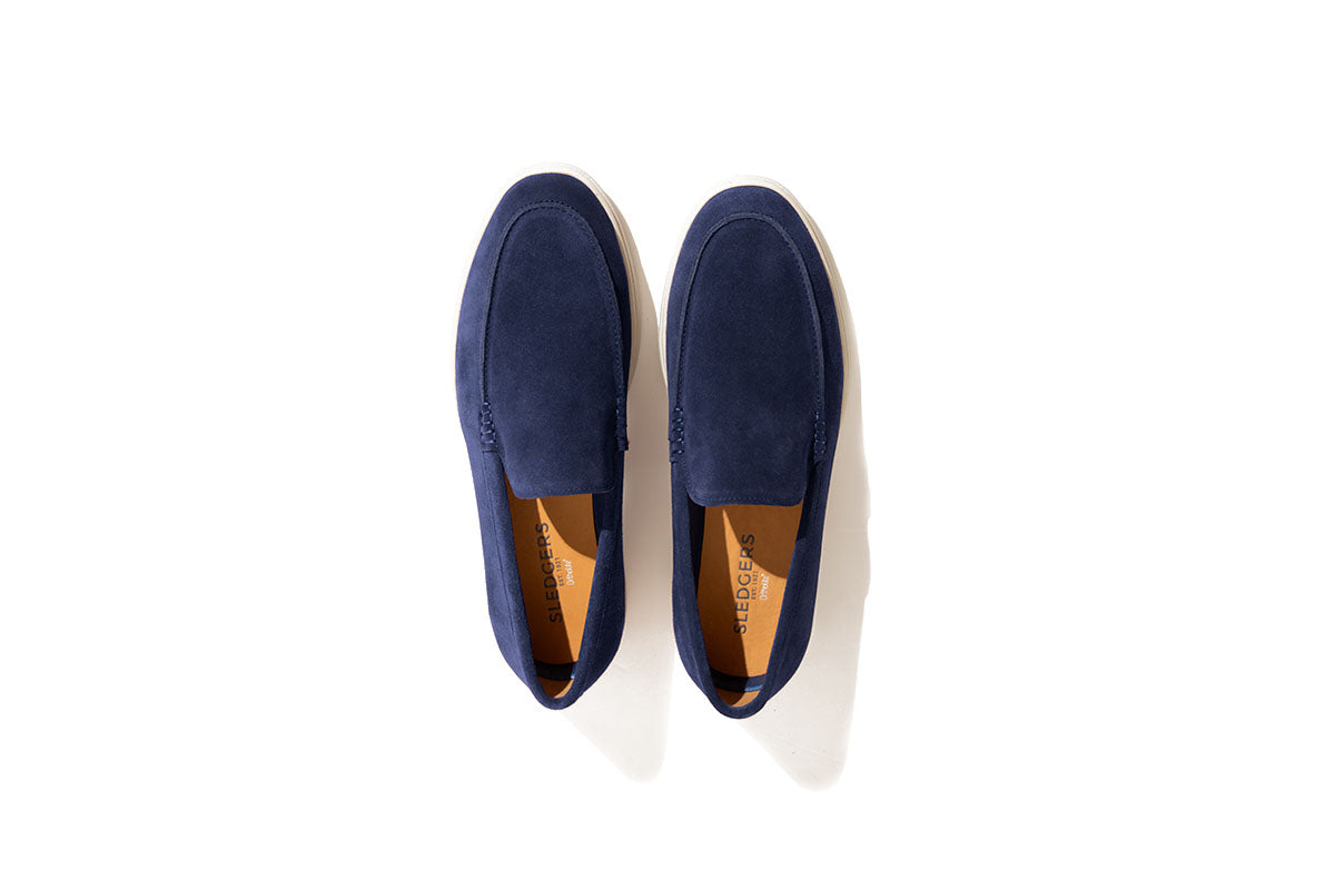 Sledgers Beauchamp Suede Slip-on - Navy