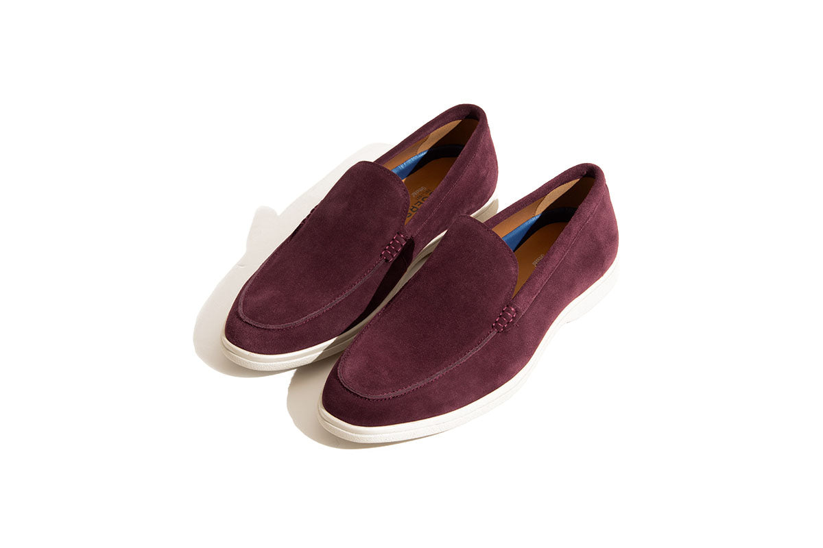 Sledgers Beauchamp Suede Slip-on - Wine