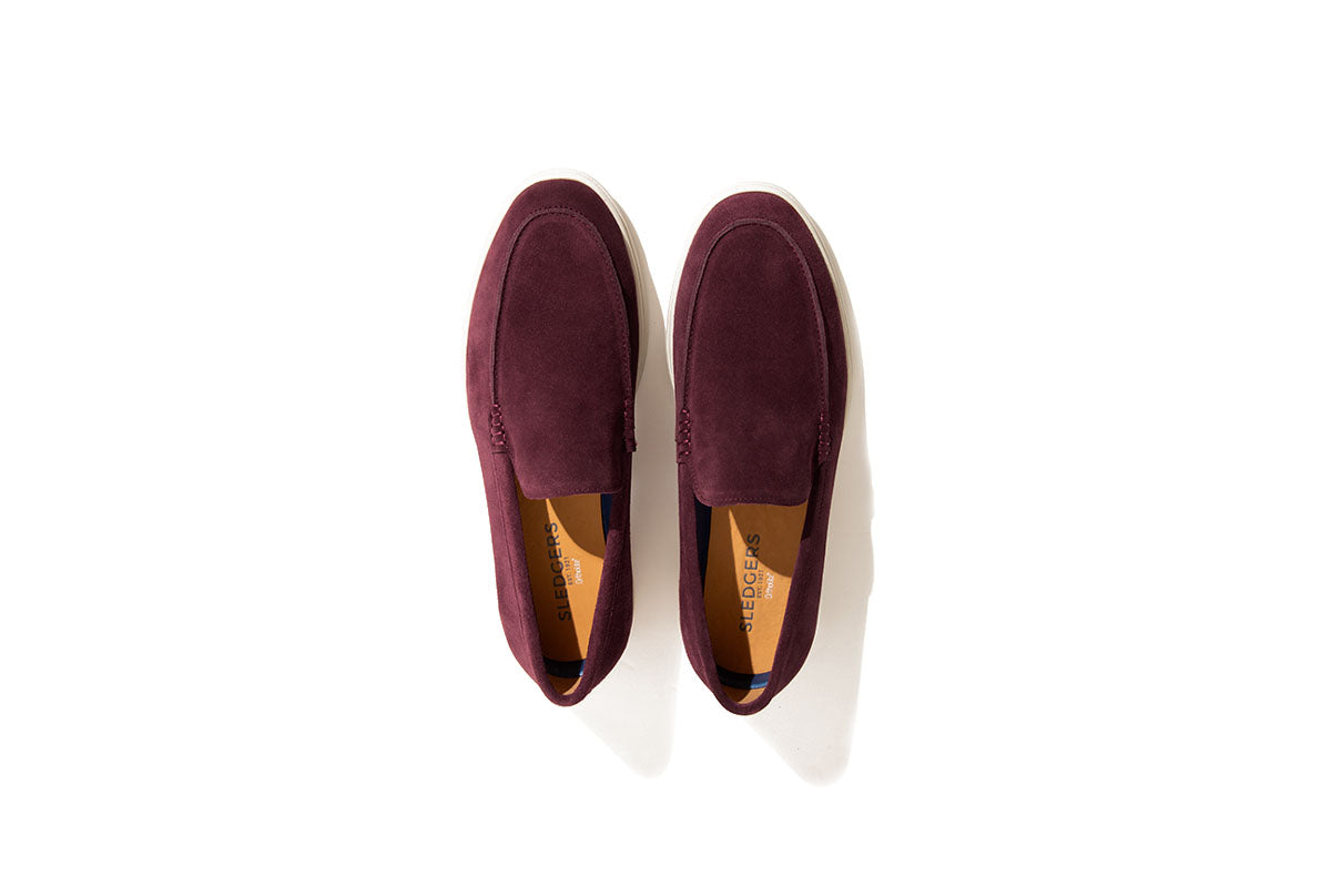 Sledgers Beauchamp Suede Slip-on - Wine