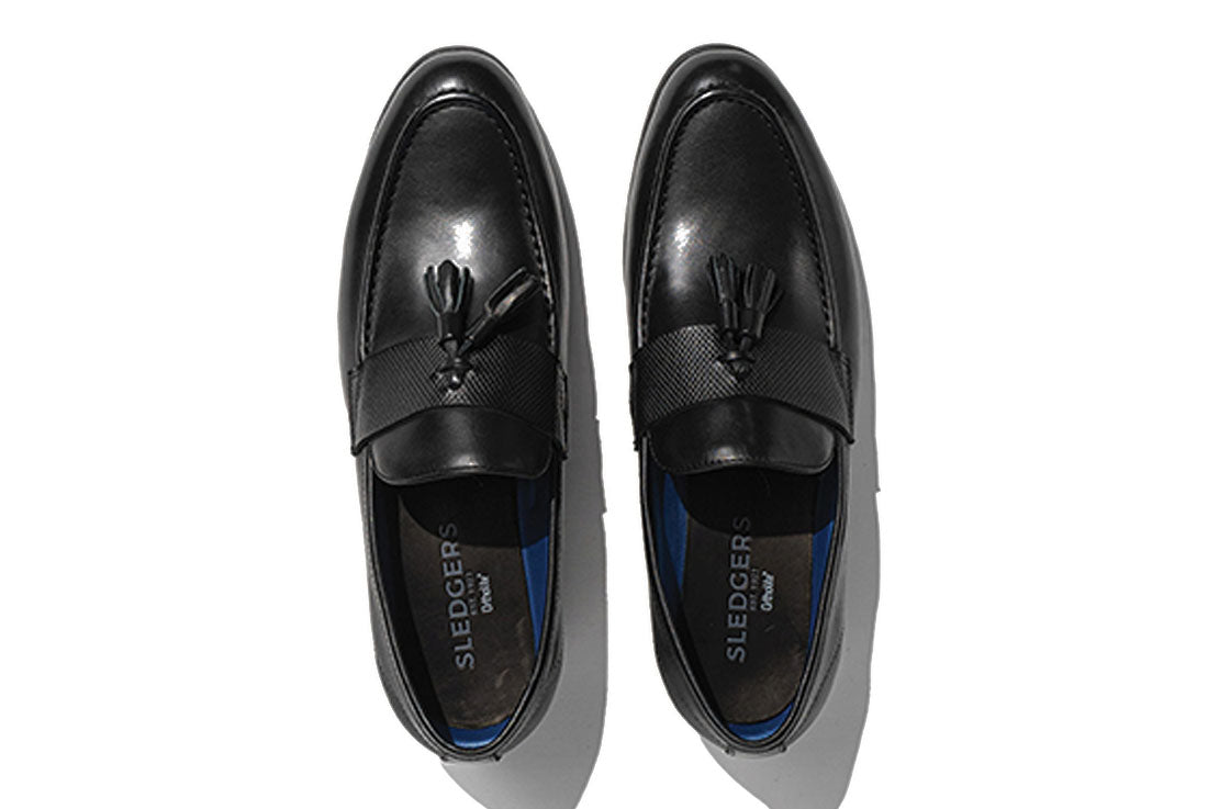 Sledgers Blanchard Tassel Loafer - Black
