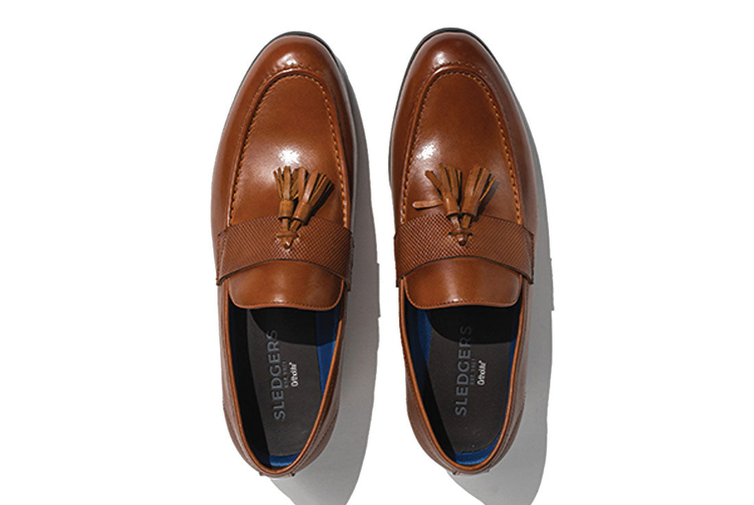 Sledgers Blanchard Tassel Loafer - Brown