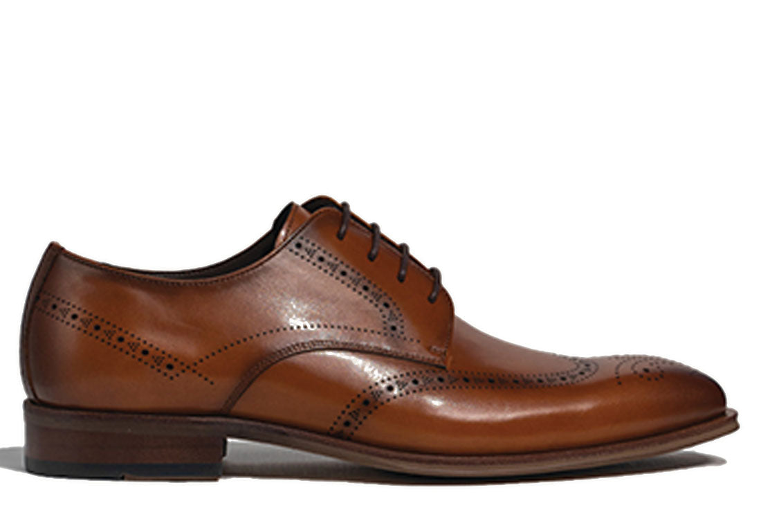 Sledgers Boistfort Brogue Derby Shoe - Brown