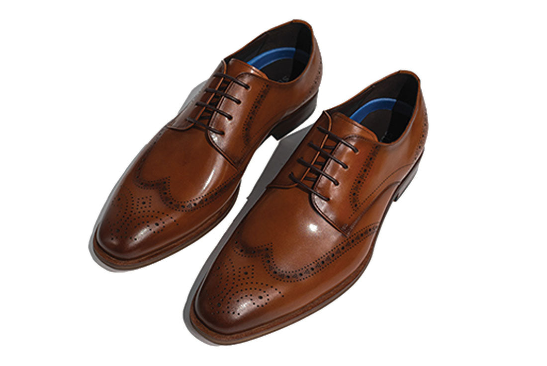 Sledgers Boistfort Brogue Derby Shoe - Brown