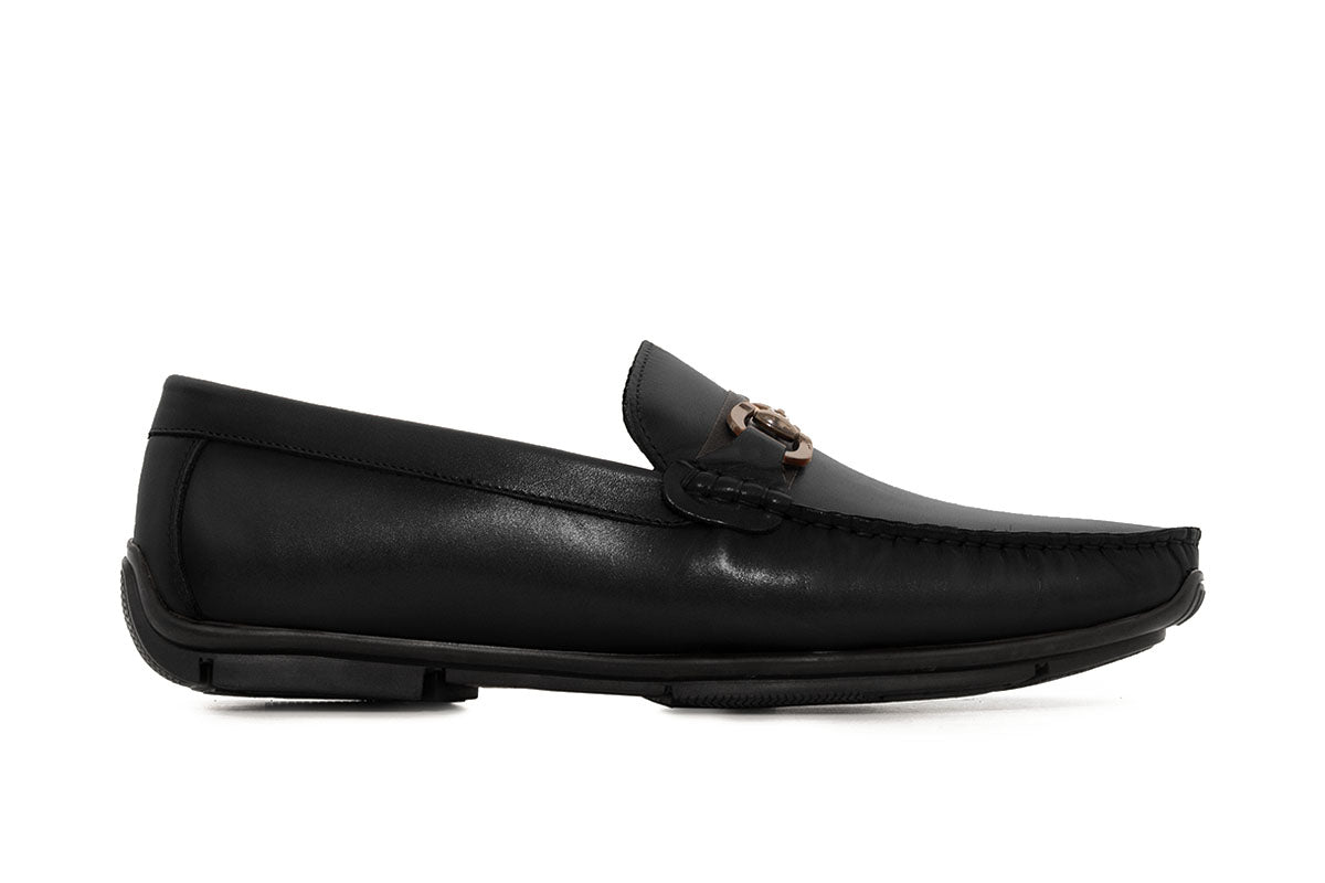 Sledgers Bretton Horsebit Driving Shoe - Black