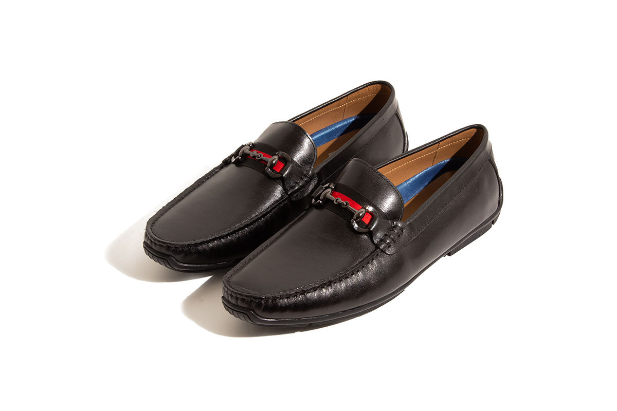 Sledgers Bretton Horsebit Driving Shoe - Black