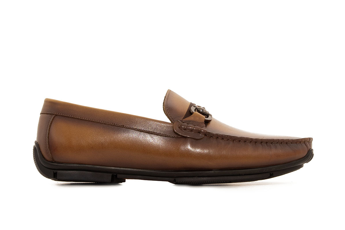 Sledgers Bretton Horsebit Driving Shoe - Brown