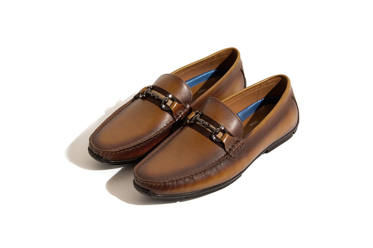 Sledgers Bretton Horsebit Driving Shoe - Brown