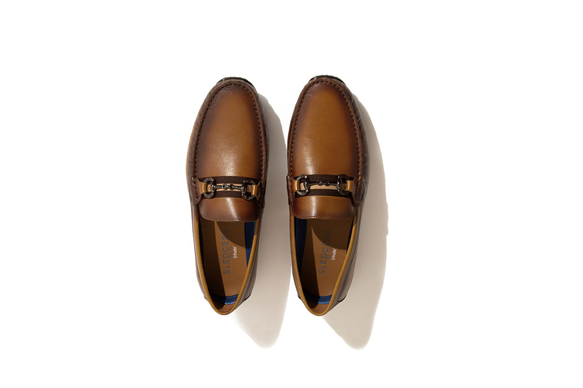 Sledgers Bretton Horsebit Driving Shoe - Brown