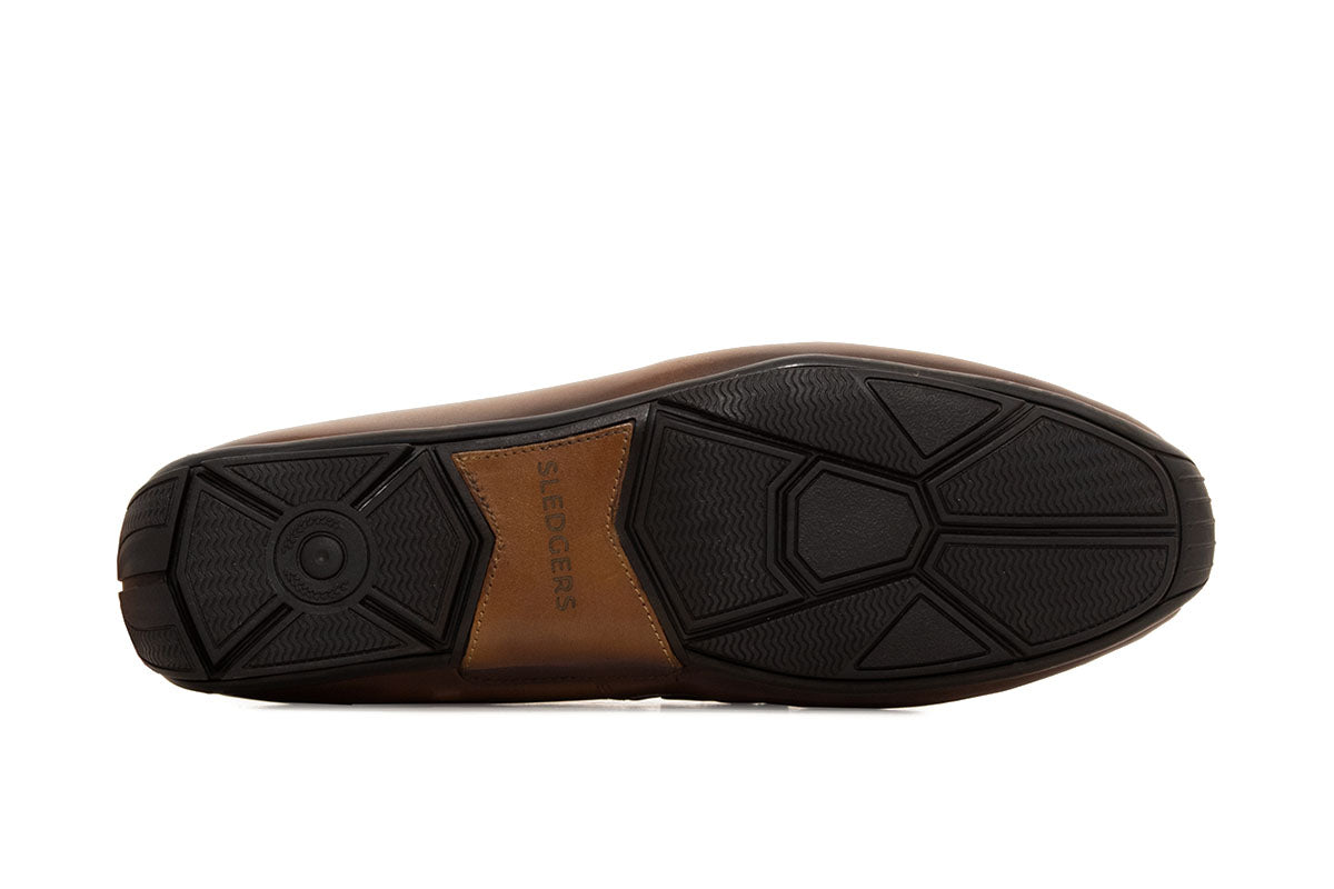 Sledgers Bretton Horsebit Driving Shoe - Brown
