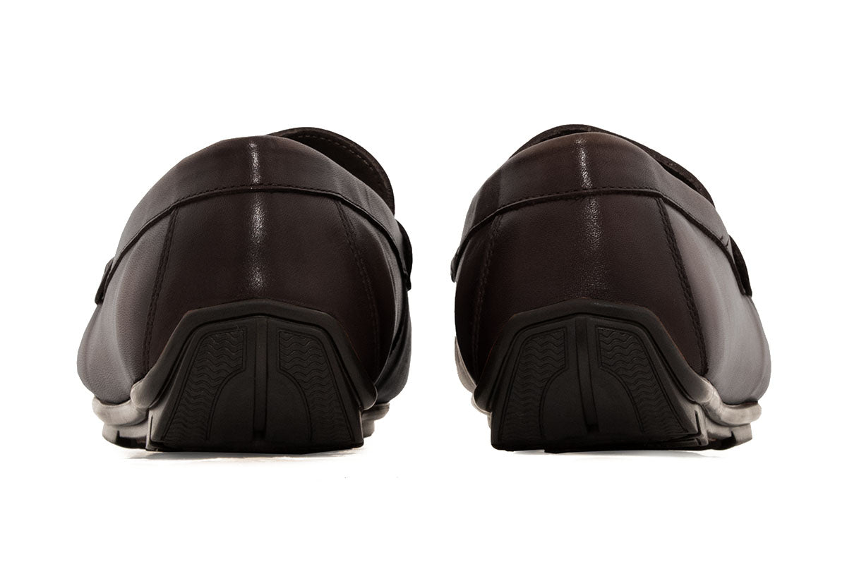 Sledgers Bretton Horsebit Driving Shoe - Coffee