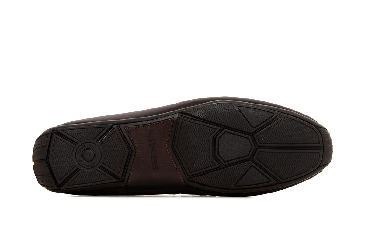 Sledgers Bretton Horsebit Driving Shoe - Coffee