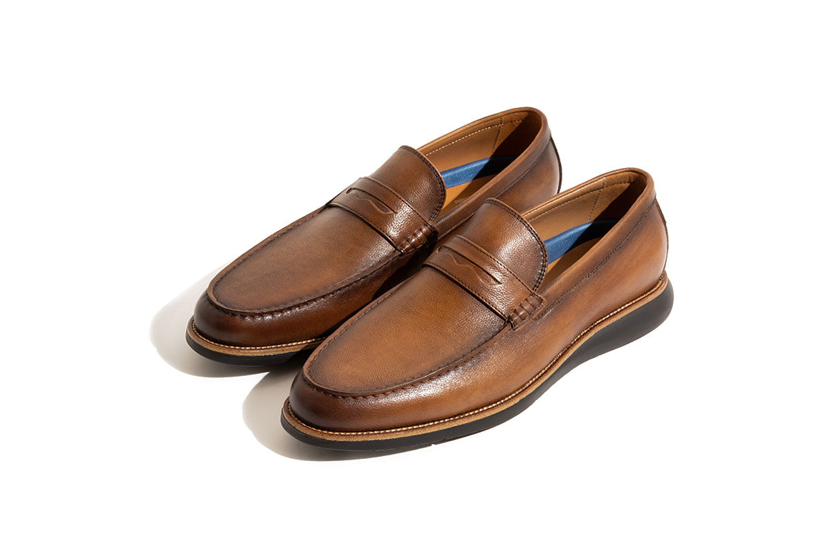 Sledgers Calderon Penny Loafer - Brown