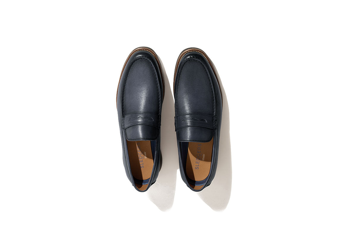 Sledgers Calderon Penny Loafer - Navy