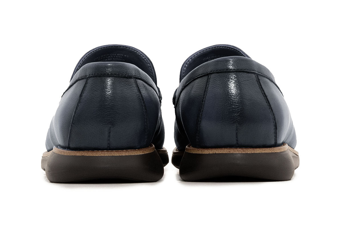 Sledgers Calderon Penny Loafer - Navy