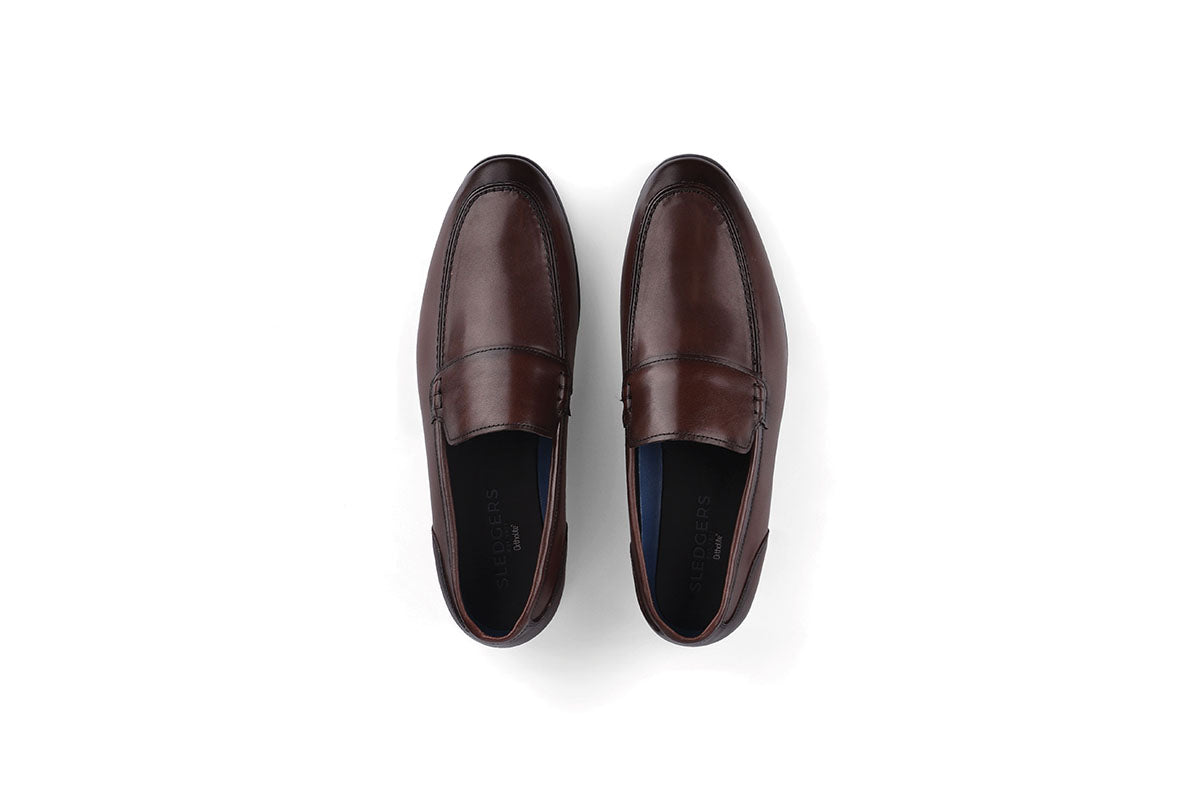 Sledgers Cassel Slim Slip-on Loafer - Coffee