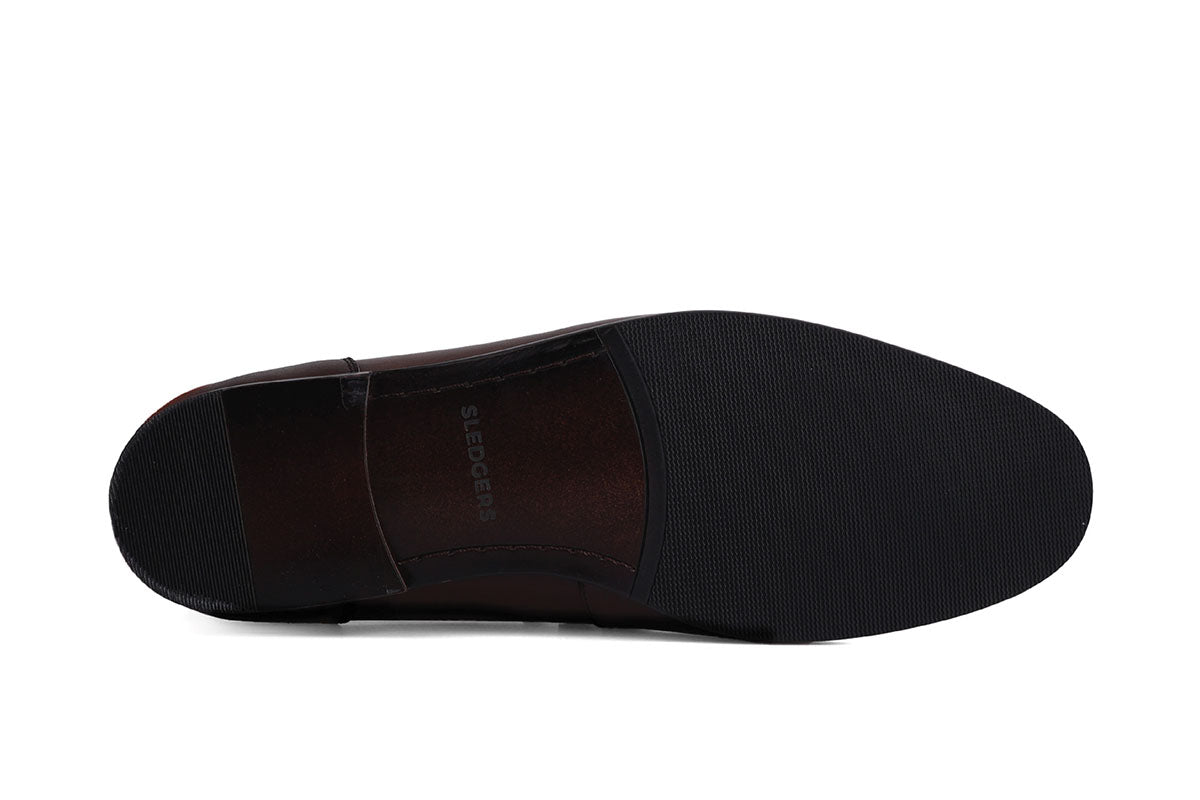 Sledgers Cassel Slim Slip-on Loafer - Coffee