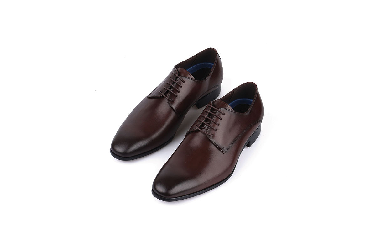 Sledgers Charleroi Formal Lace-up Derbies - Coffee
