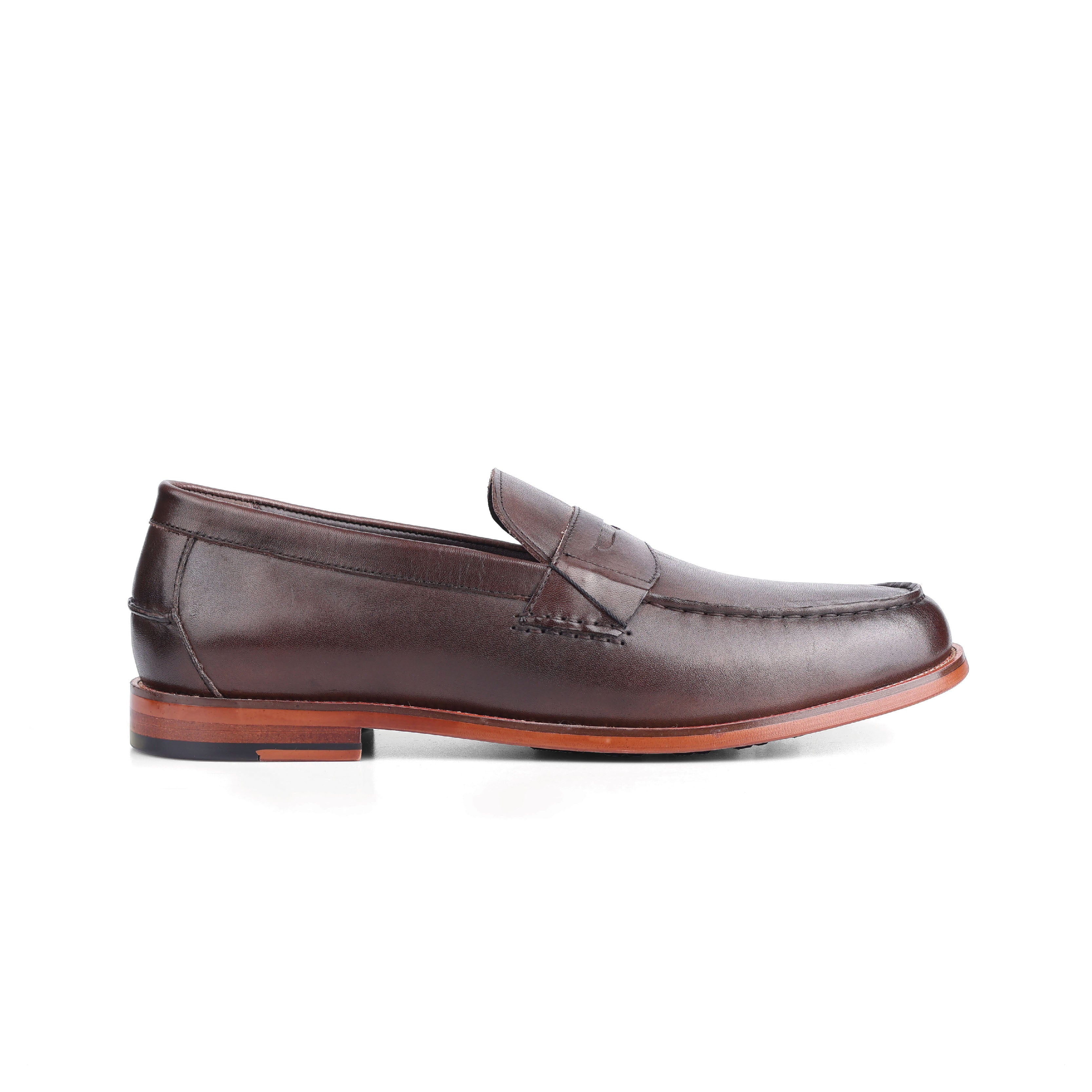 Sledgers Decatur Two-toned Penny Loafer - Coffee