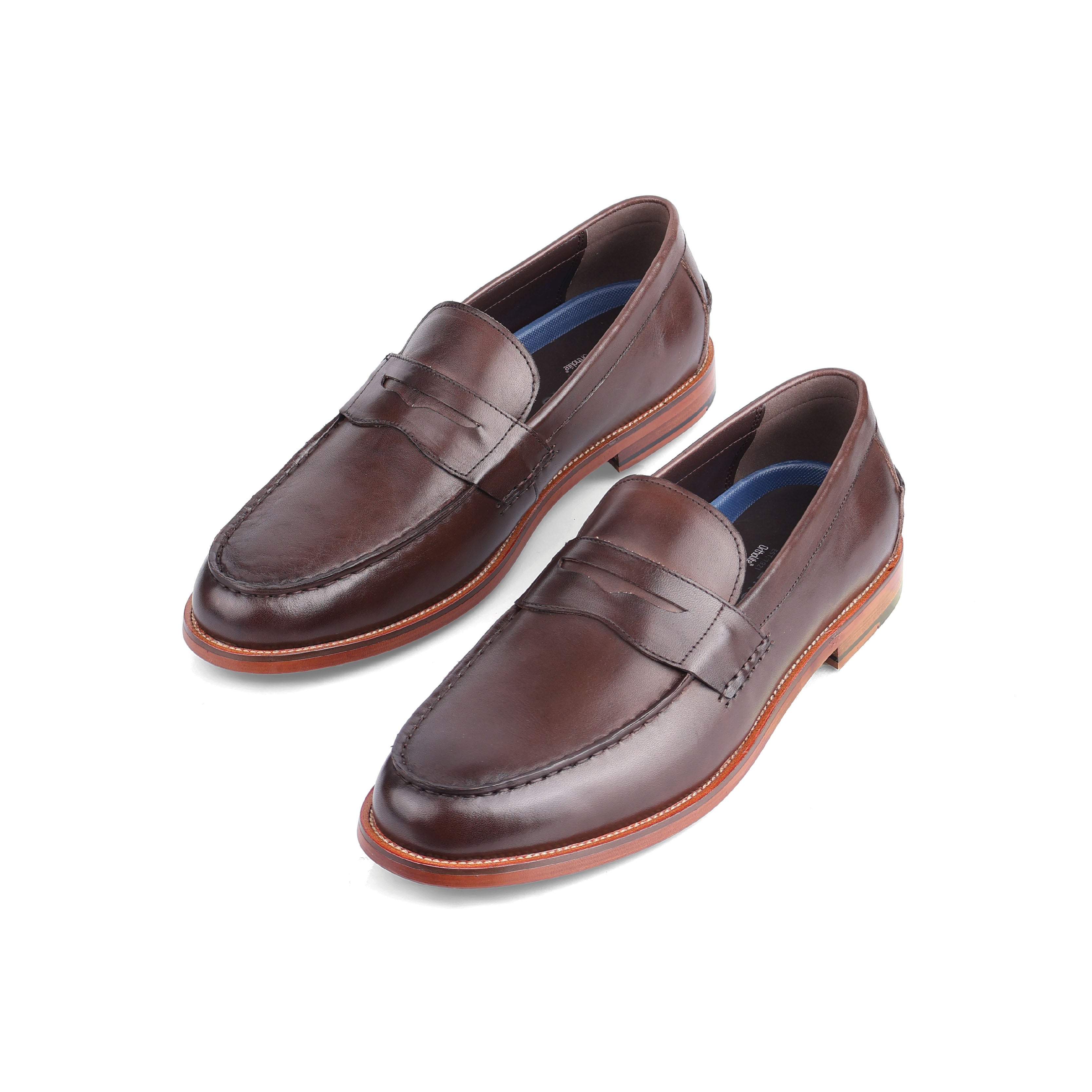 Sledgers Decatur Two-toned Penny Loafer - Coffee