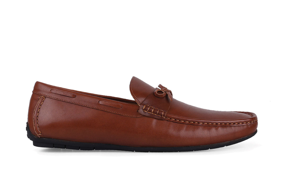 Sledgers Dubois Ribboned Driving Shoe - Coffee