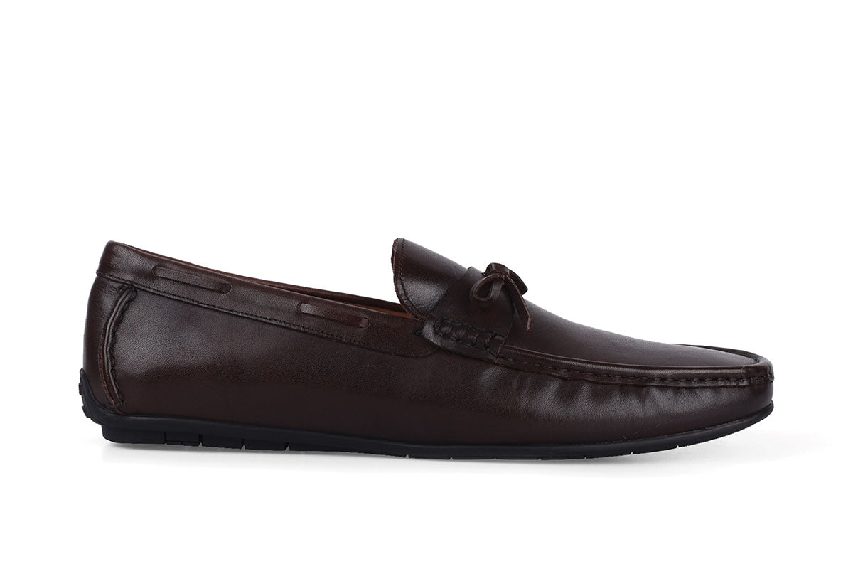 Sledgers Dubois Ribboned Driving Shoe - Brown