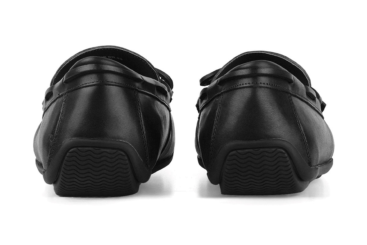 Sledgers Duchesne Ribboned Driving Shoe - Black