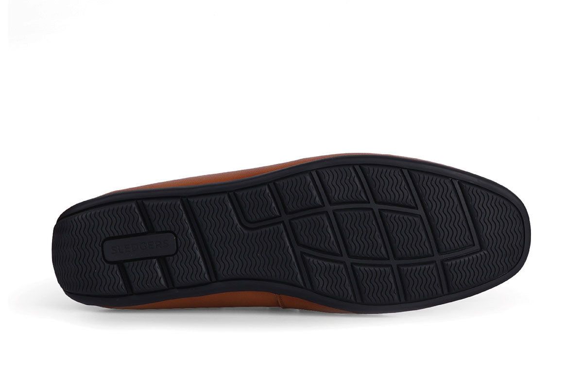 Sledgers Duchesne Ribboned Driving Shoe - Brown