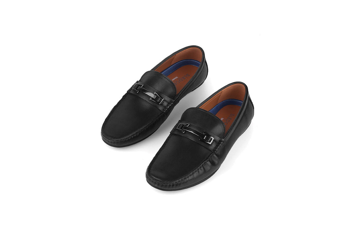 Sledgers Durant Buckled Driving Shoe - Black