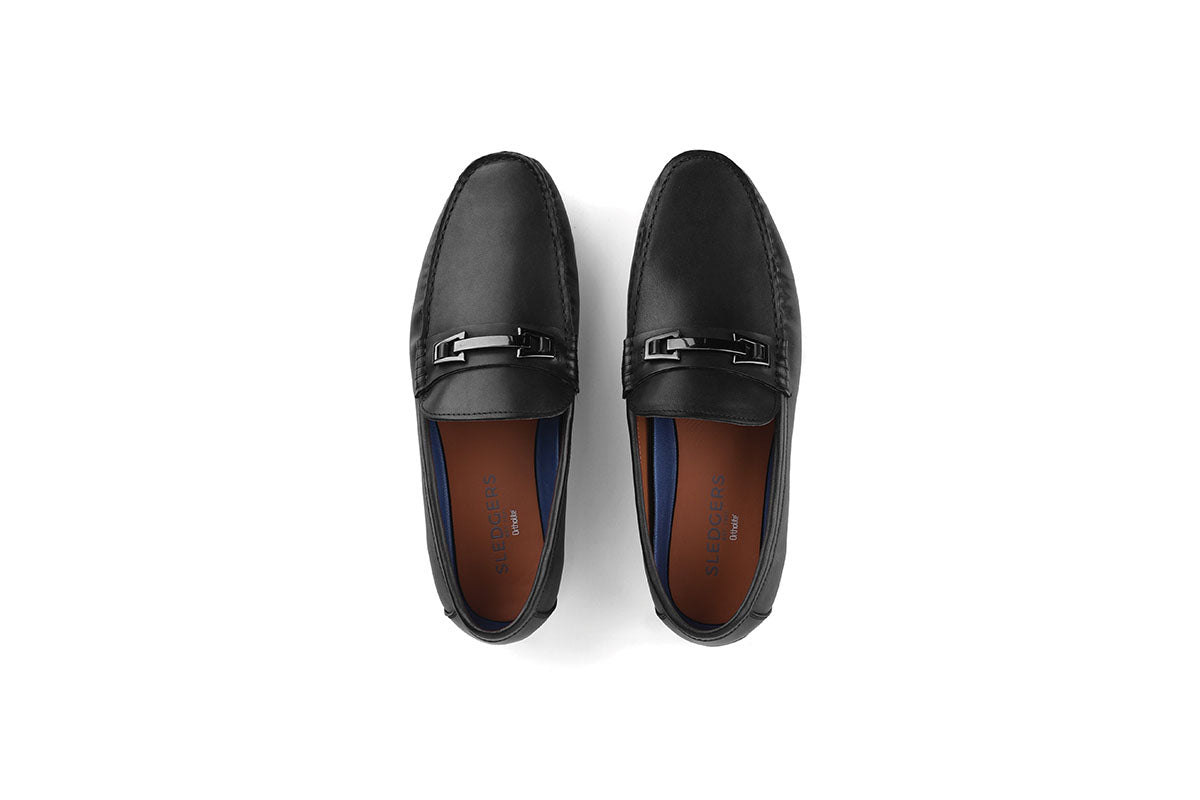 Sledgers Durant Buckled Driving Shoe - Black