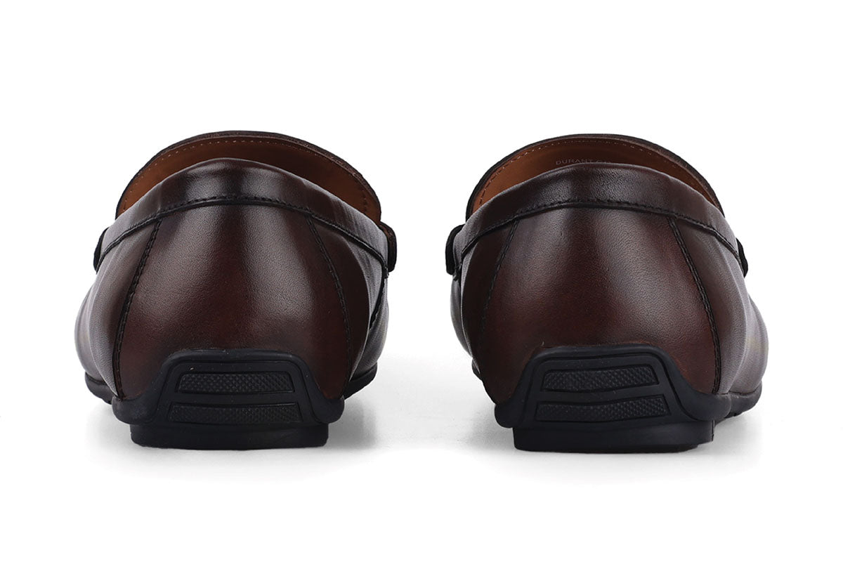 Sledgers Durant Buckled Driving Shoe - Coffee