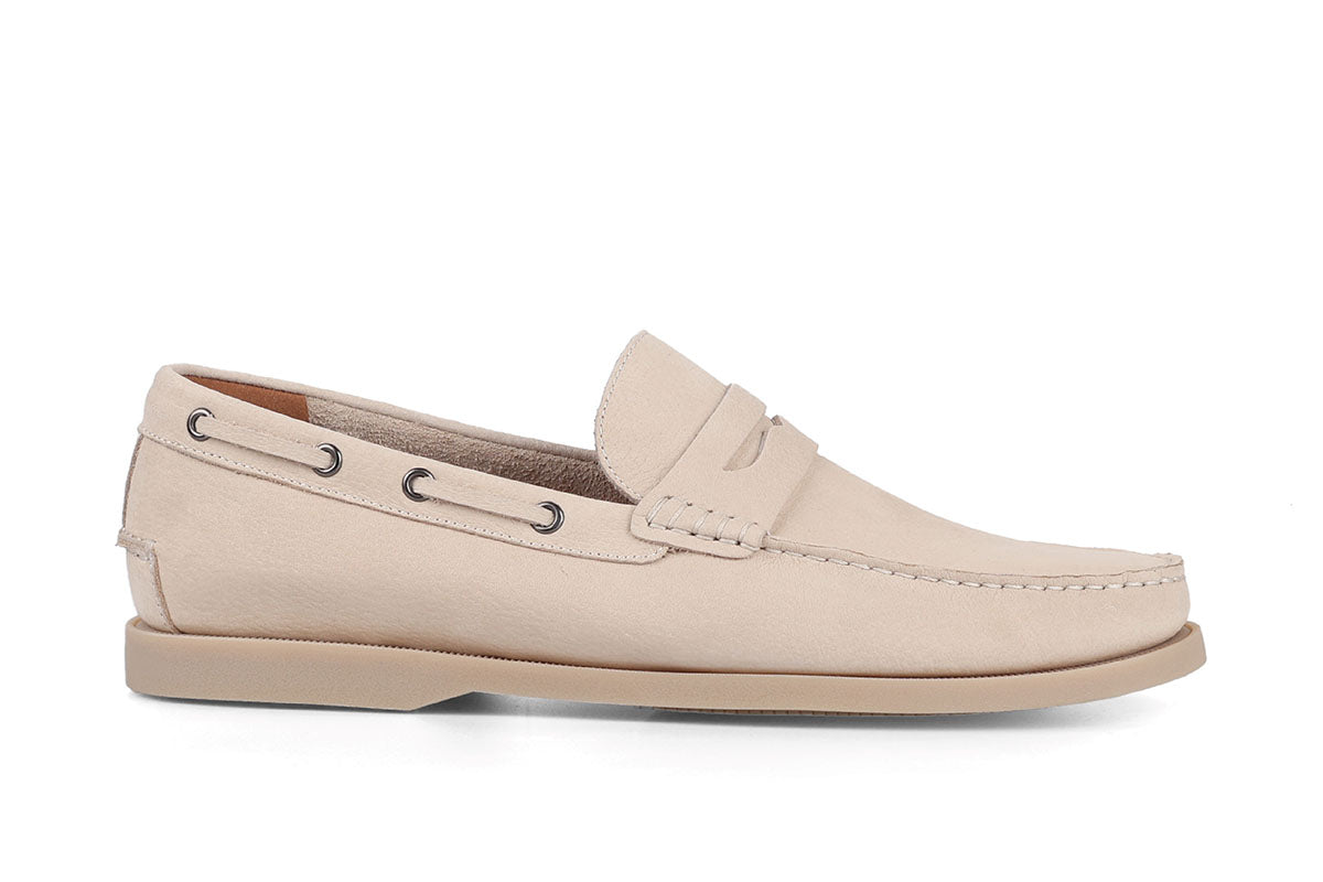 Sledgers Portage Boat Shoe - Beige