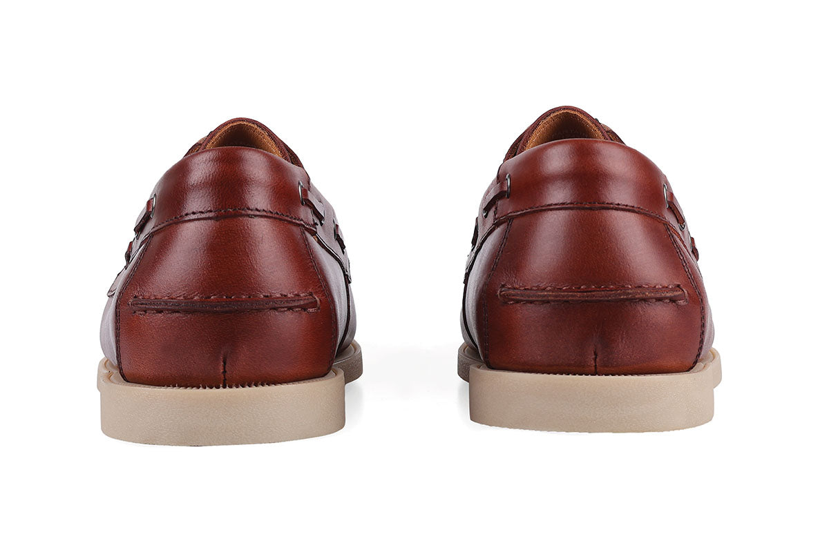 Sledgers Partain Boat Shoe - Coffee