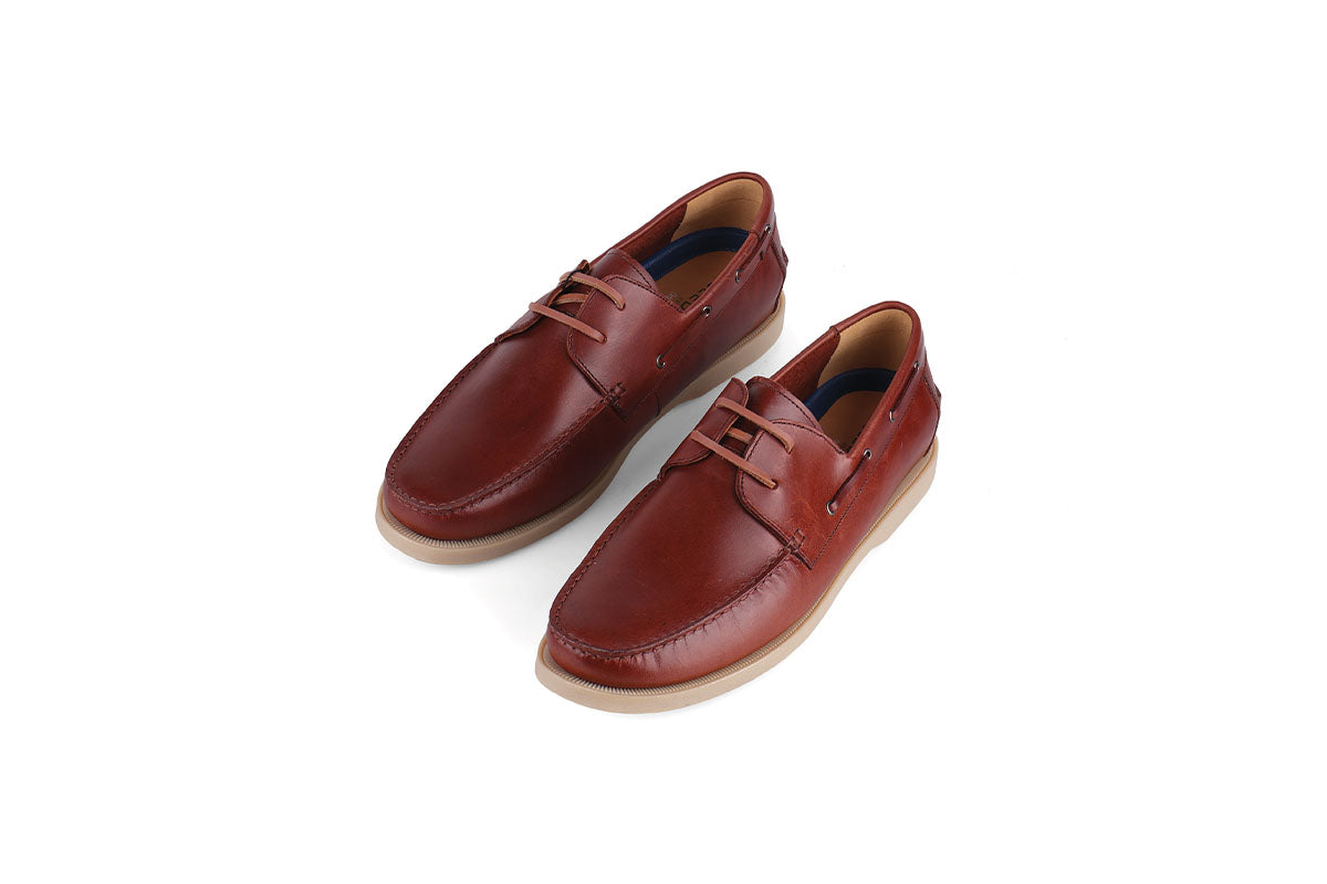Sledgers Partain Boat Shoe - Coffee