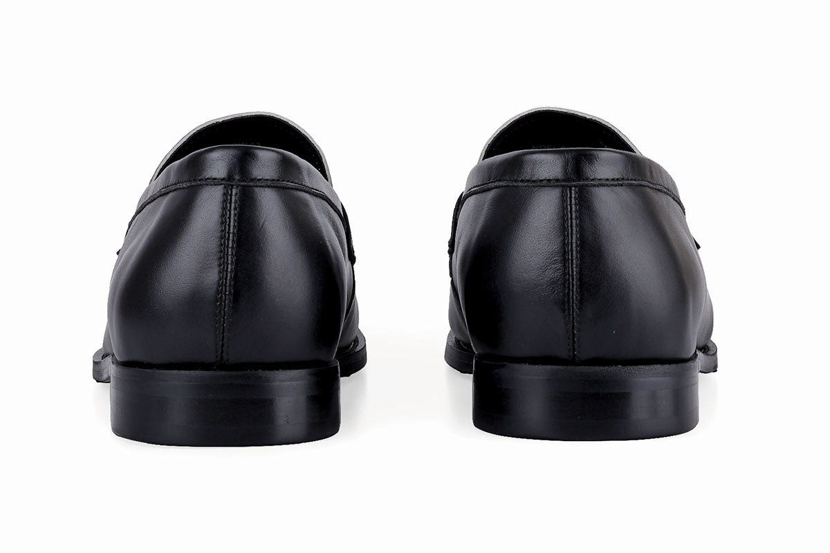 Sledgers Noel Classic Penny Loafers - Two-toned Black and White