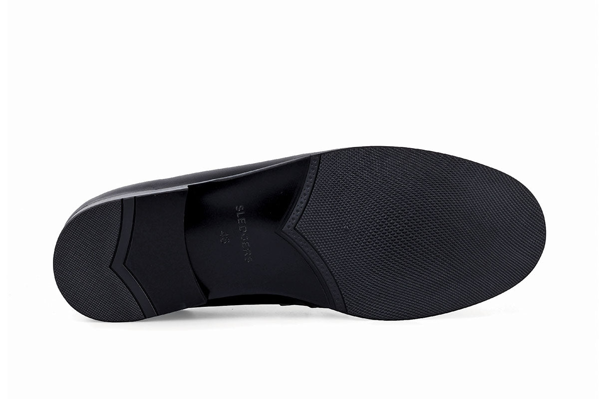 Sledgers Noel Classic Penny Loafers - Two-toned Black and White