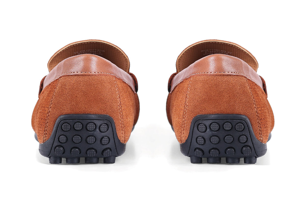 Sledgers Jean Buckled Driving Shoes - Brown