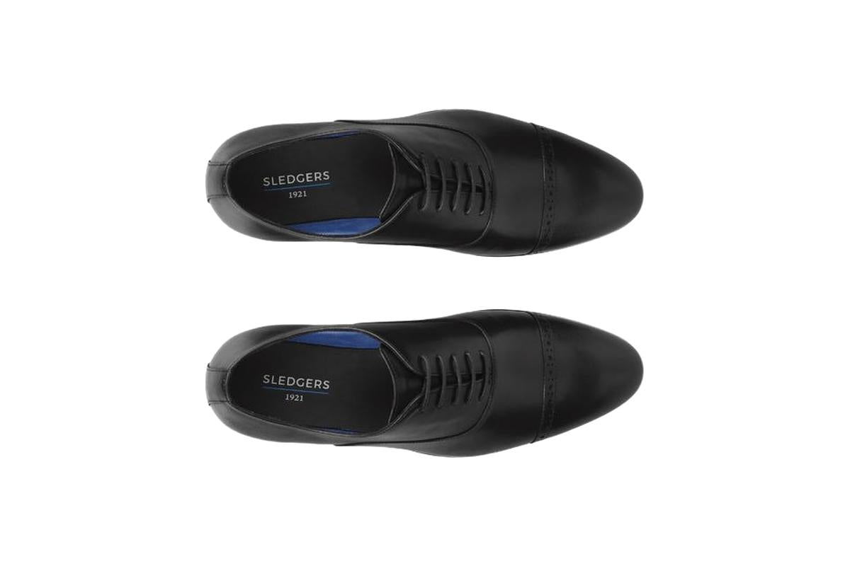 Sledgers Damien Cap-toe Oxfords - Black