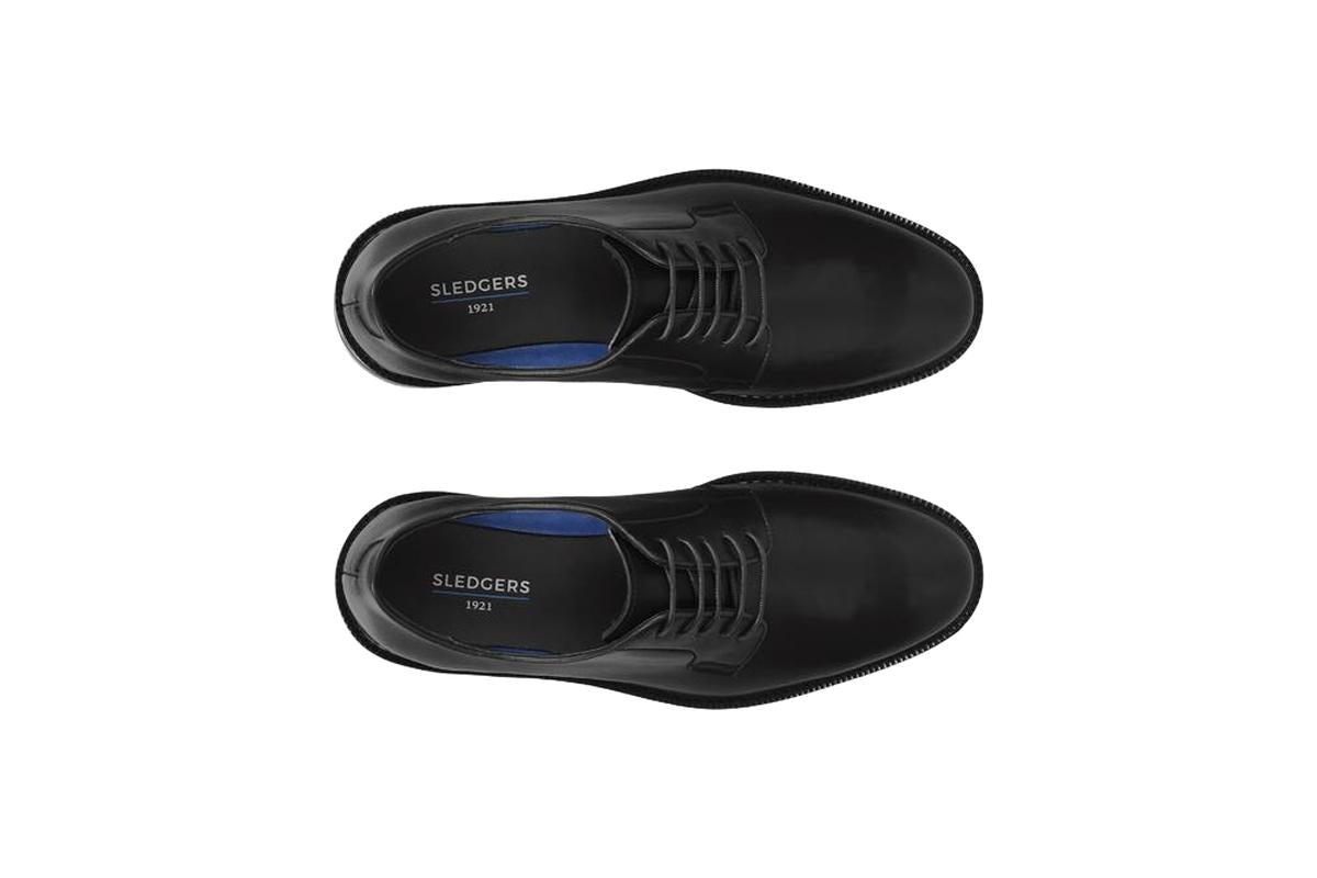 Sledgers Pietro Welt-Stitch Lace-up Derbies - Black