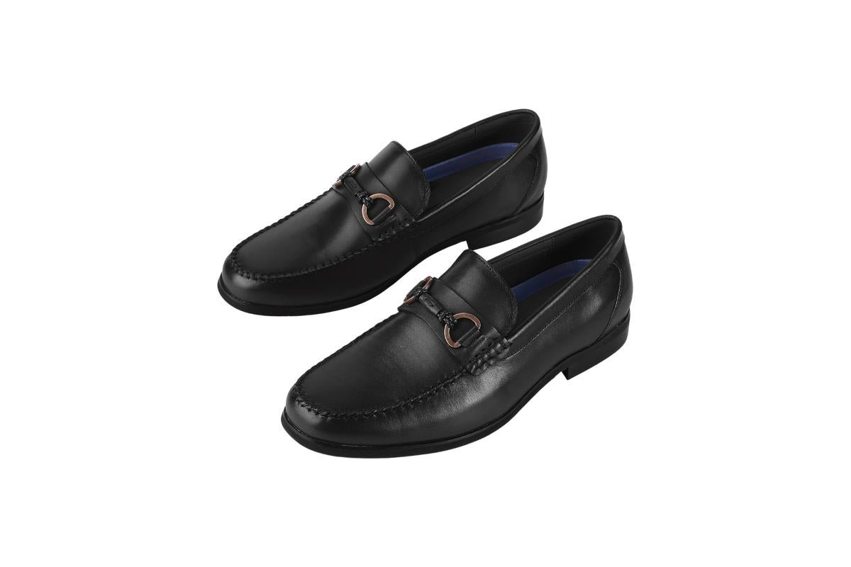 Sledgers Dustin Buckled Loafer - Black