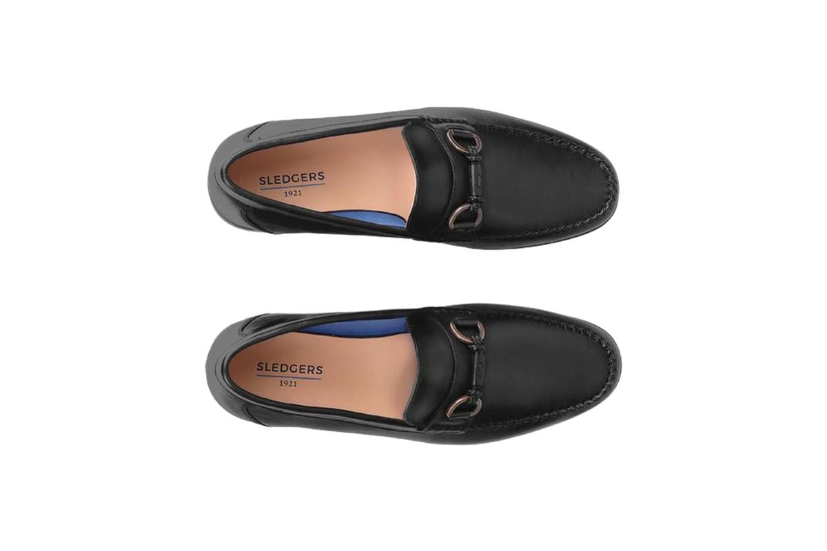 Sledgers Dustin Buckled Loafer - Black